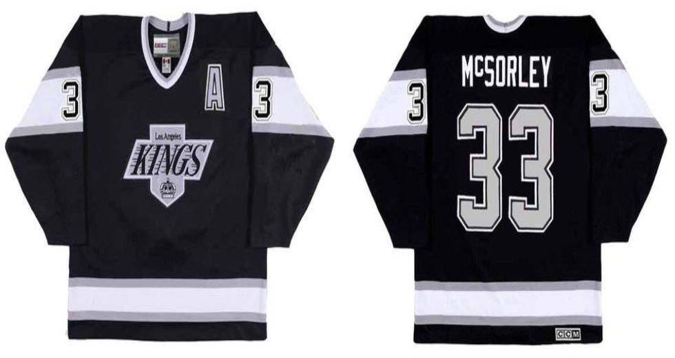 2019 Men Los Angeles Kings #33 Mcsorley Black CCM NHL jerseys->los angeles kings->NHL Jersey